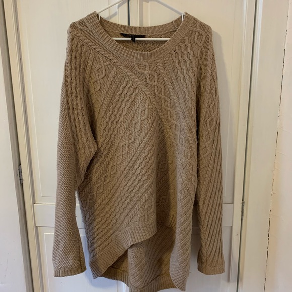BCBGMaxAzria Sweaters - BCBG Oversized Slouchy Cable Sweater